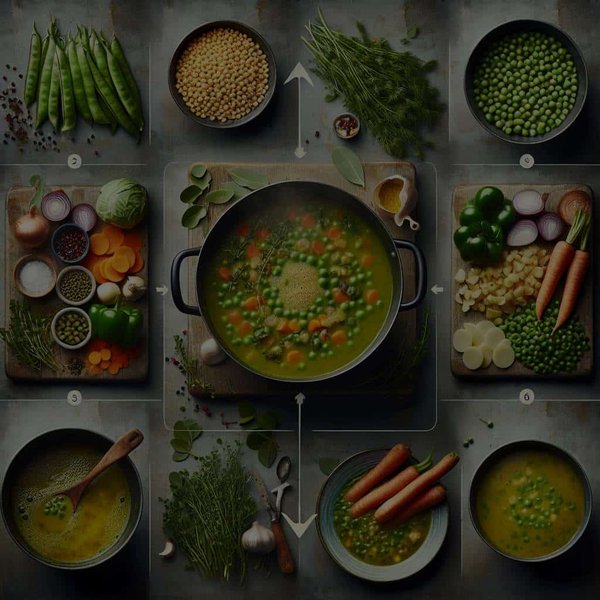 Quelle est la technique pour préparer une soupe de pois cassés nutritive et réconfortante ?