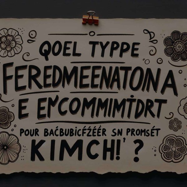 Quel type de fermentation est recommandé pour fabriquer son propre kimchi ?